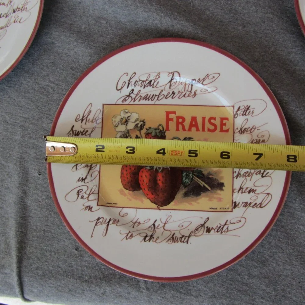 Williams Sonoma Rosanna Italy fruit plates set of 6 (W3262)